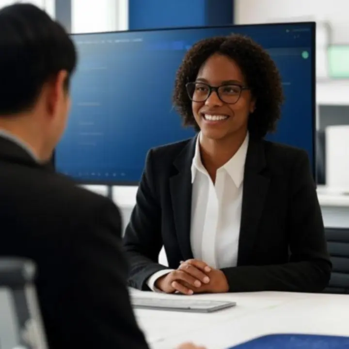 Widok strefy live chat Energonya z konsultantem obsługującym klientów online